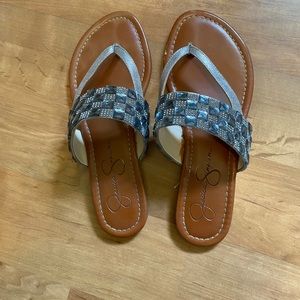 Jessica Simpson Silver/Grey Sandals